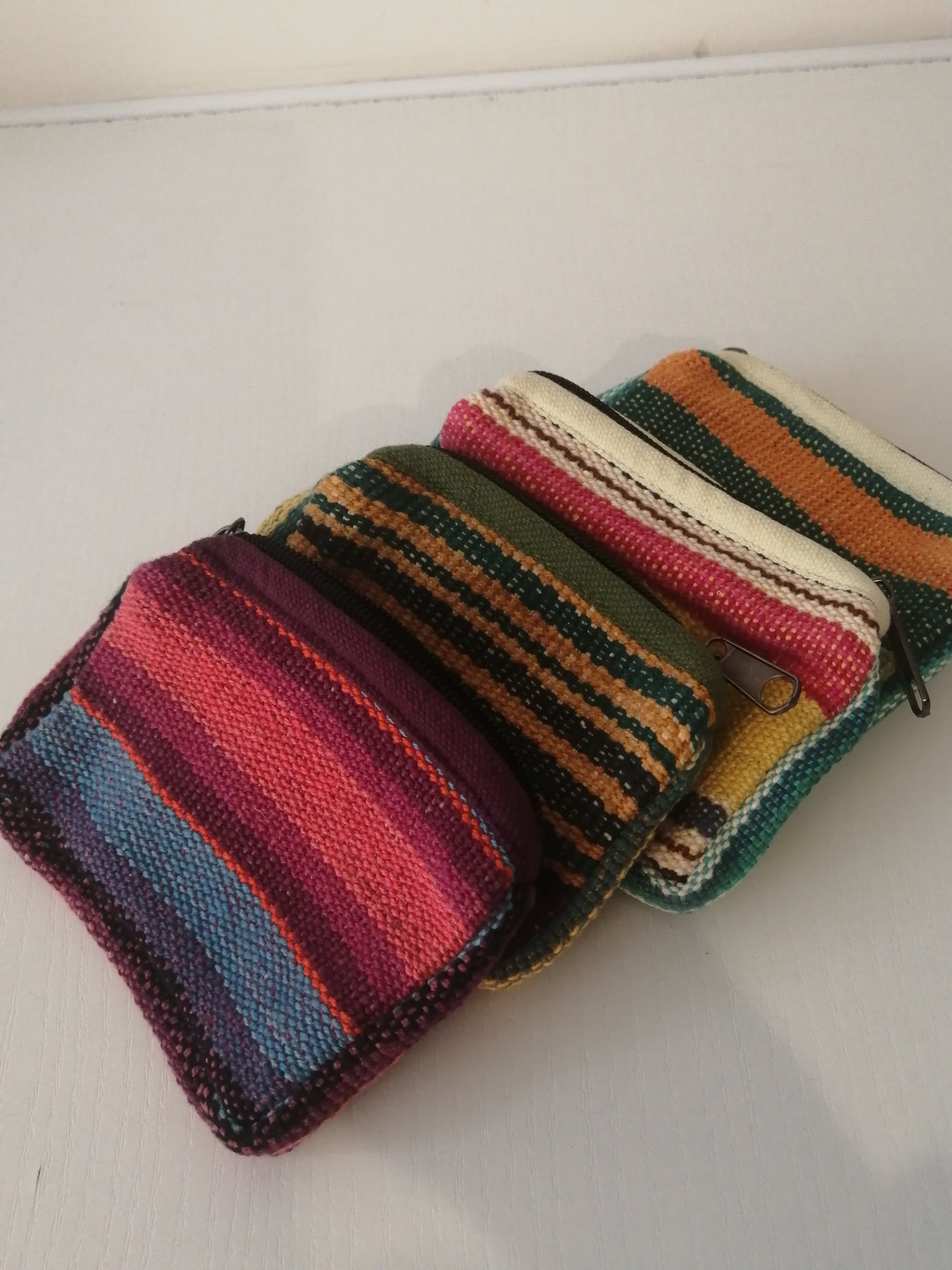 Pochette en coton zippée -issue d'une coopérative
