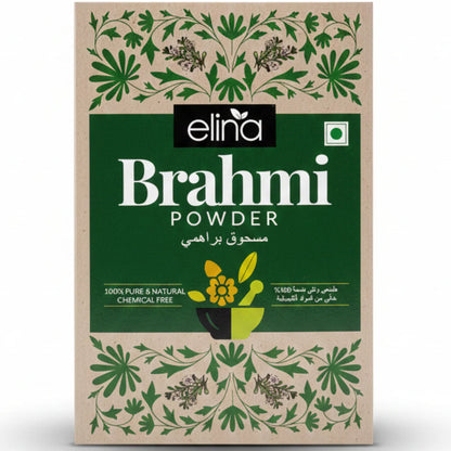 Brahmi en Poudre 100 % Naturelle – Soin Ayurvédique pour les Cheveux et la Pea