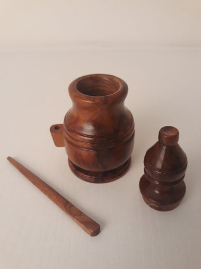 Flacon khôl en bois de Thuya - bioriental