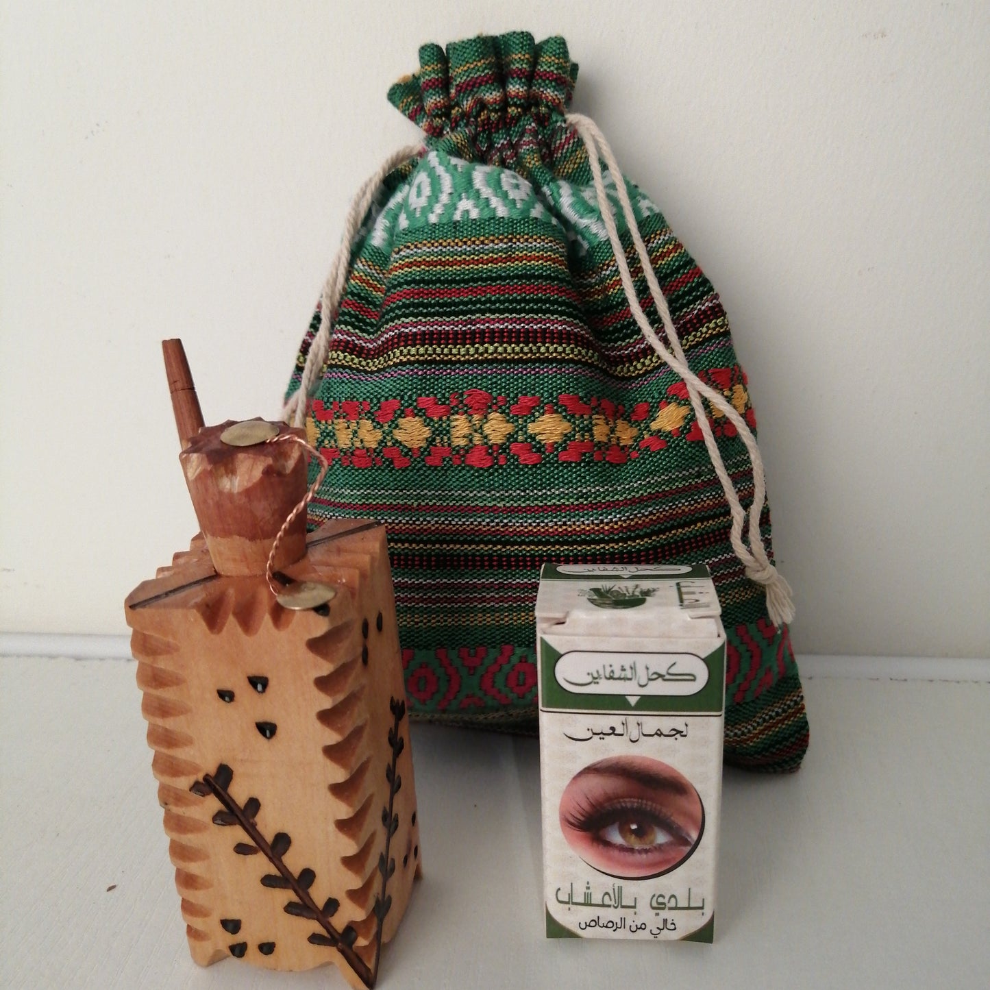 Coffret khôl berbère: kholier + khôl gris aux herbes