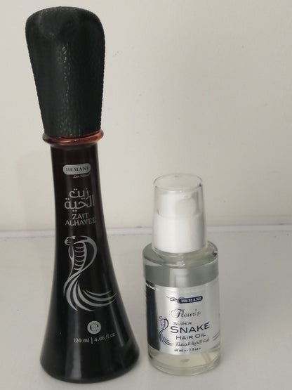 Duo huile de serpent et son sérum HEMANI- cheveux, sourcils, barbe