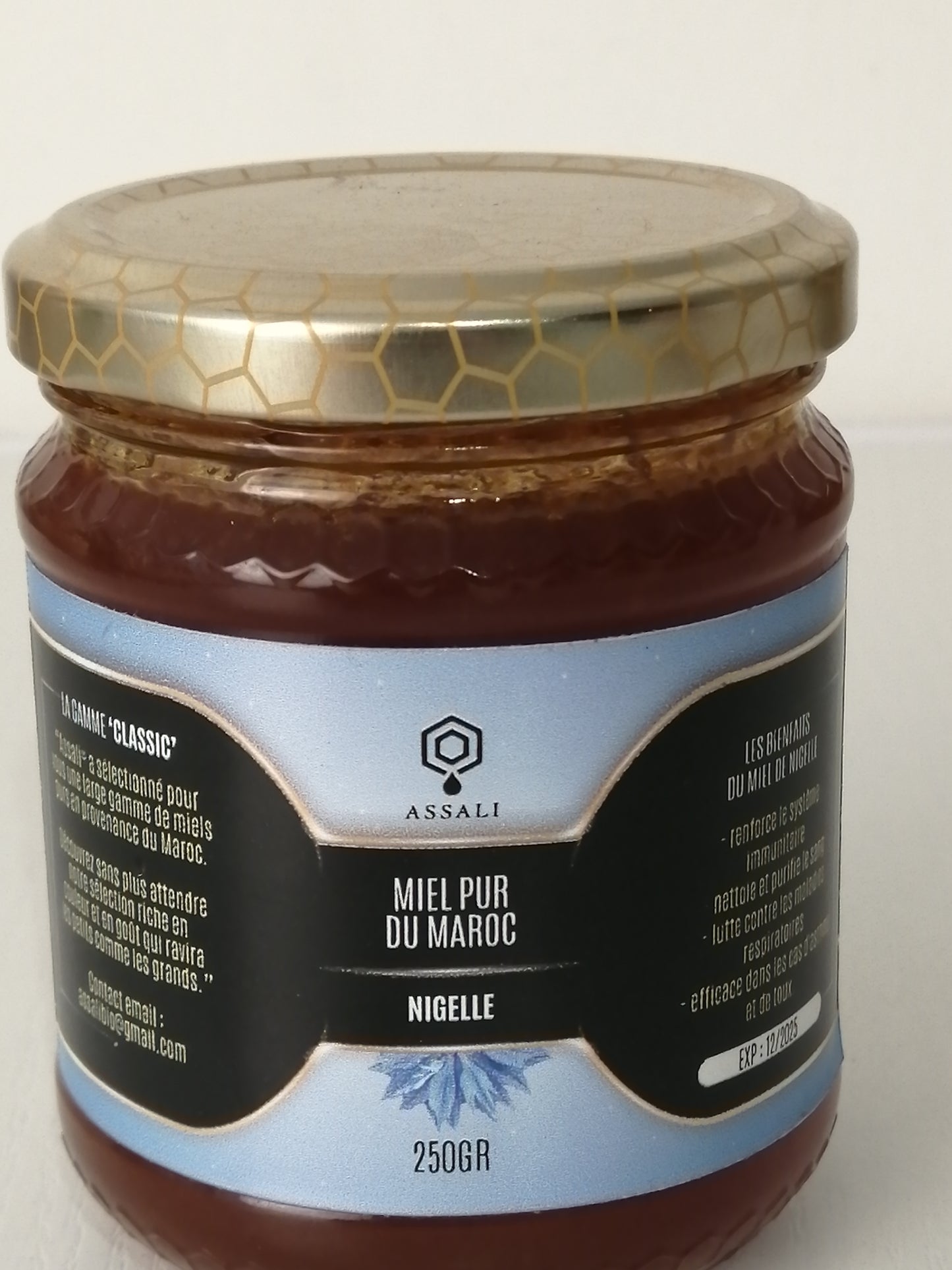 Miel Pure à la nigelle- 250gr - ASSALI