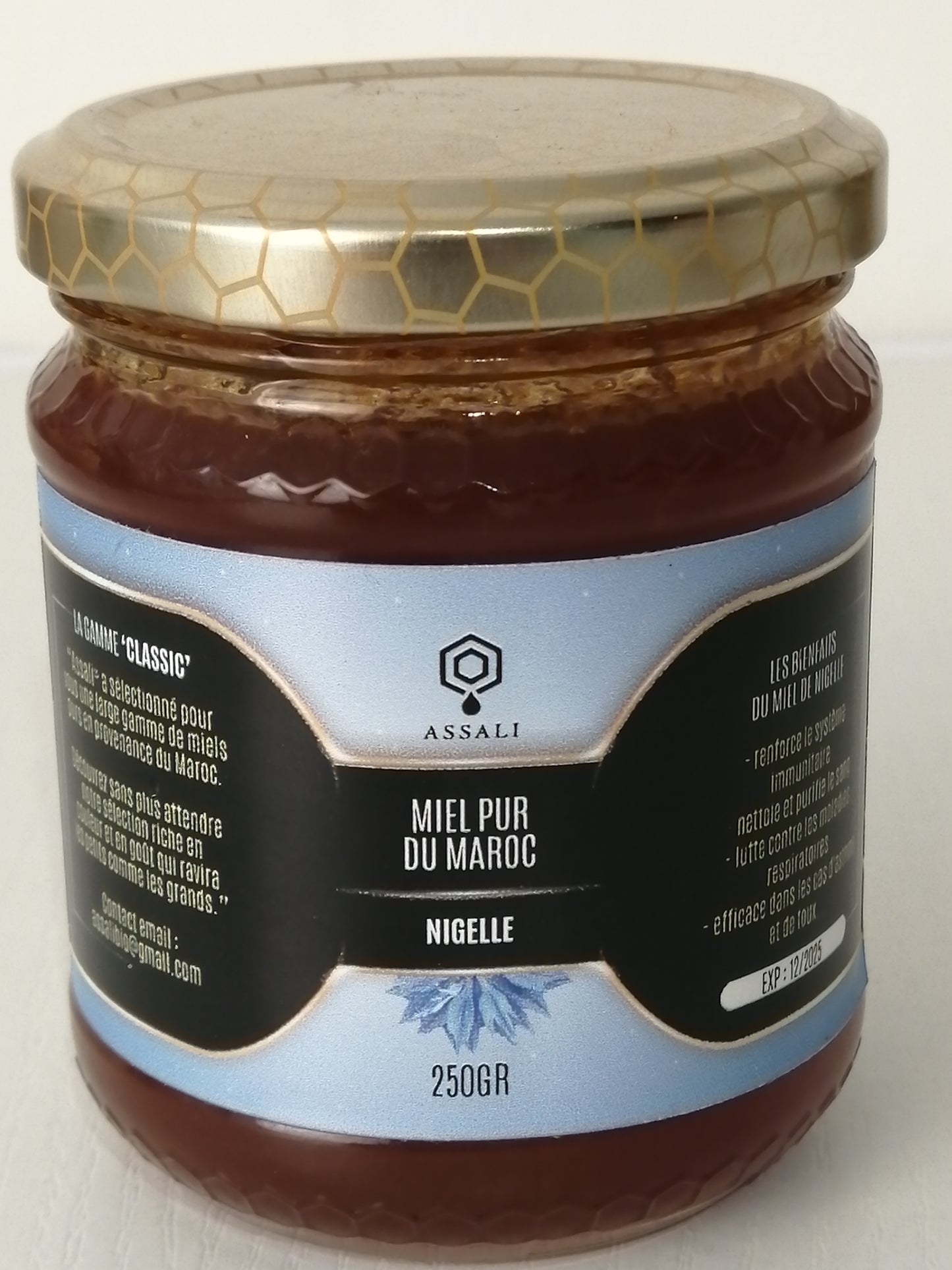 Miel Pure à la nigelle- 250gr - ASSALI