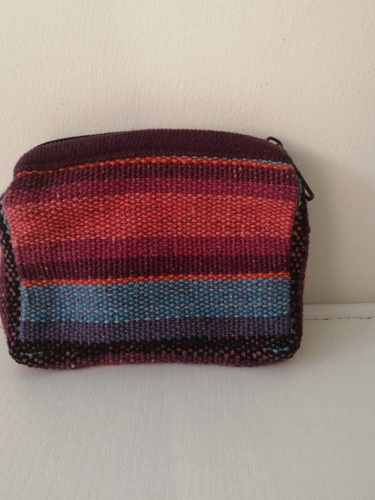 Pochette en coton zippée -issue d'une coopérative